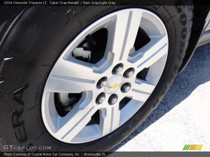 Cyber Gray Metallic / Dark Gray/Light Gray 2009 Chevrolet Traverse LT