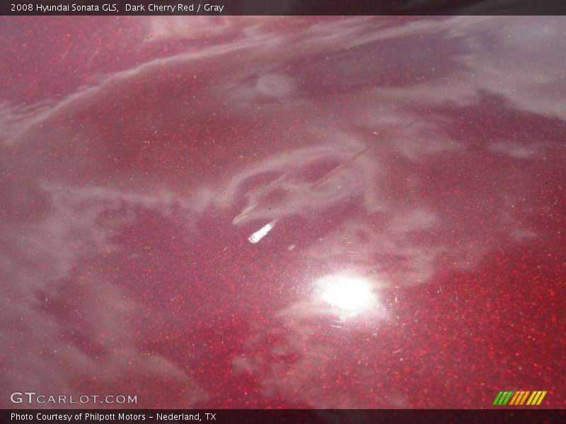Dark Cherry Red / Gray 2008 Hyundai Sonata GLS