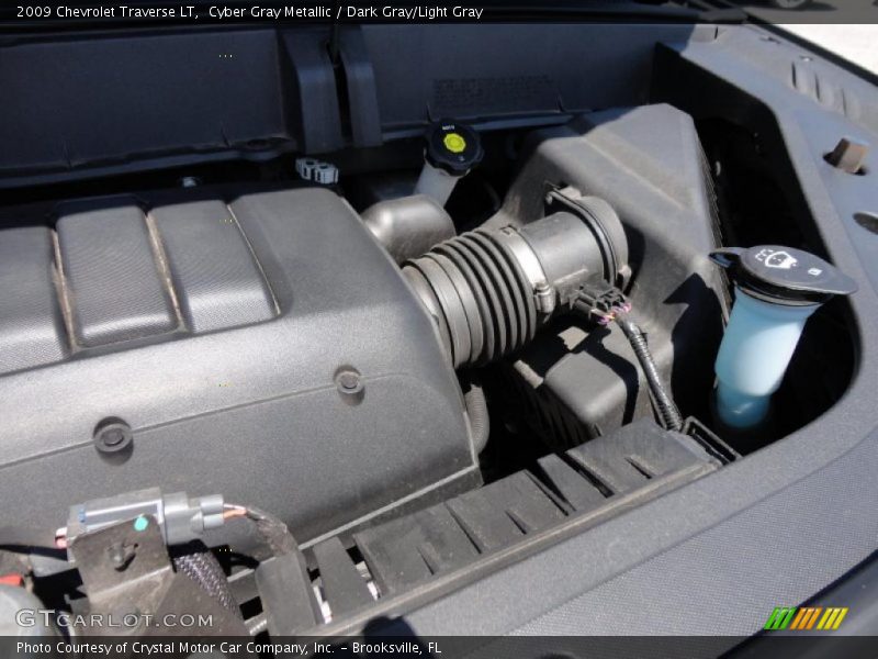 Cyber Gray Metallic / Dark Gray/Light Gray 2009 Chevrolet Traverse LT