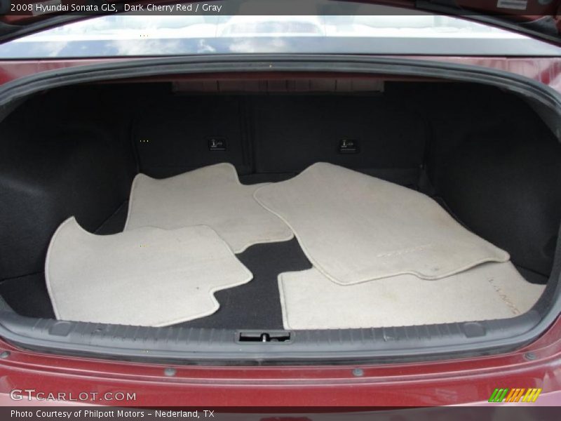 Dark Cherry Red / Gray 2008 Hyundai Sonata GLS