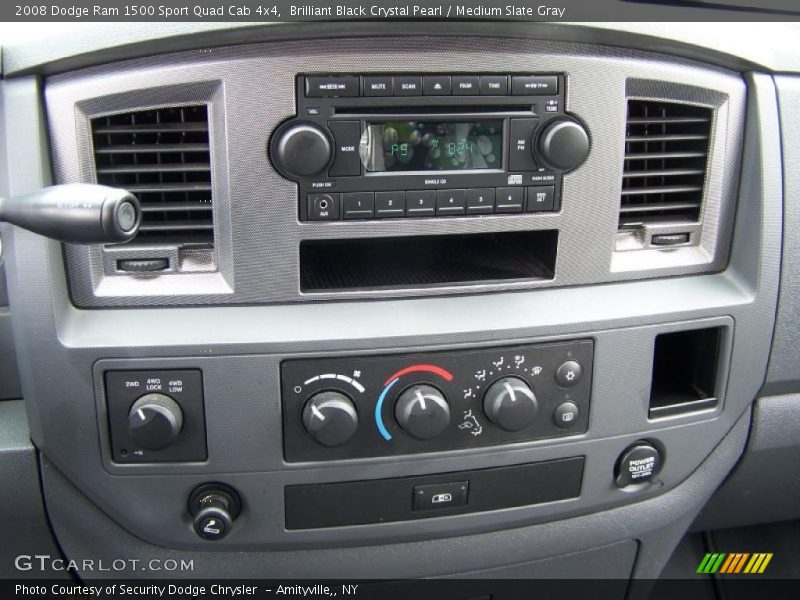 Brilliant Black Crystal Pearl / Medium Slate Gray 2008 Dodge Ram 1500 Sport Quad Cab 4x4