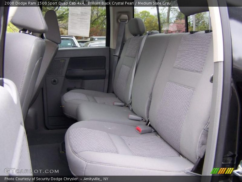 Brilliant Black Crystal Pearl / Medium Slate Gray 2008 Dodge Ram 1500 Sport Quad Cab 4x4