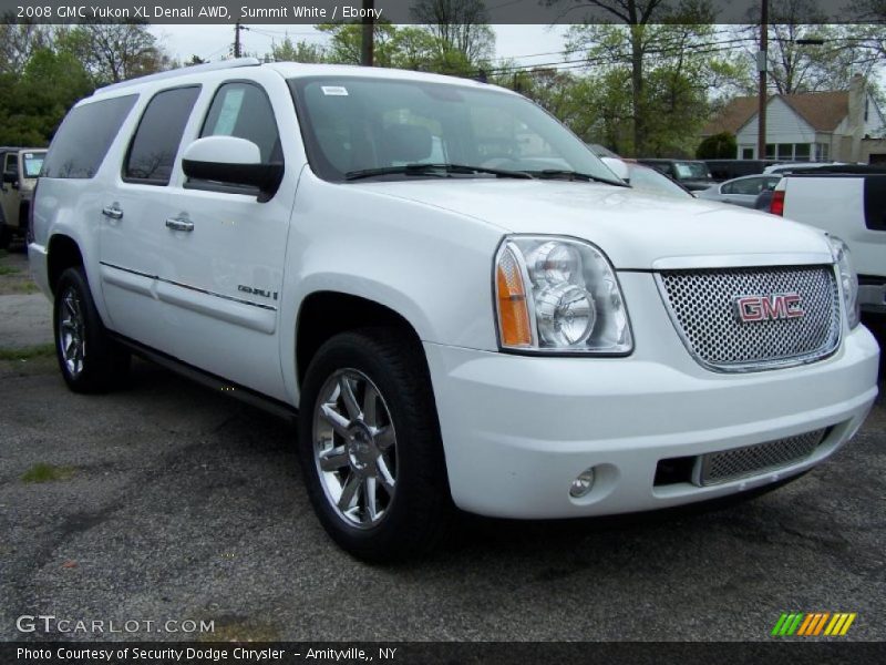 Summit White / Ebony 2008 GMC Yukon XL Denali AWD