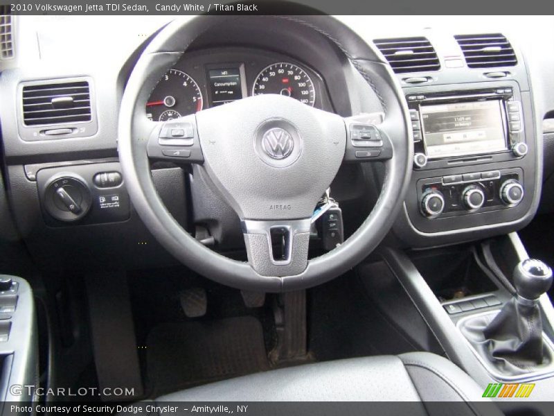 Candy White / Titan Black 2010 Volkswagen Jetta TDI Sedan