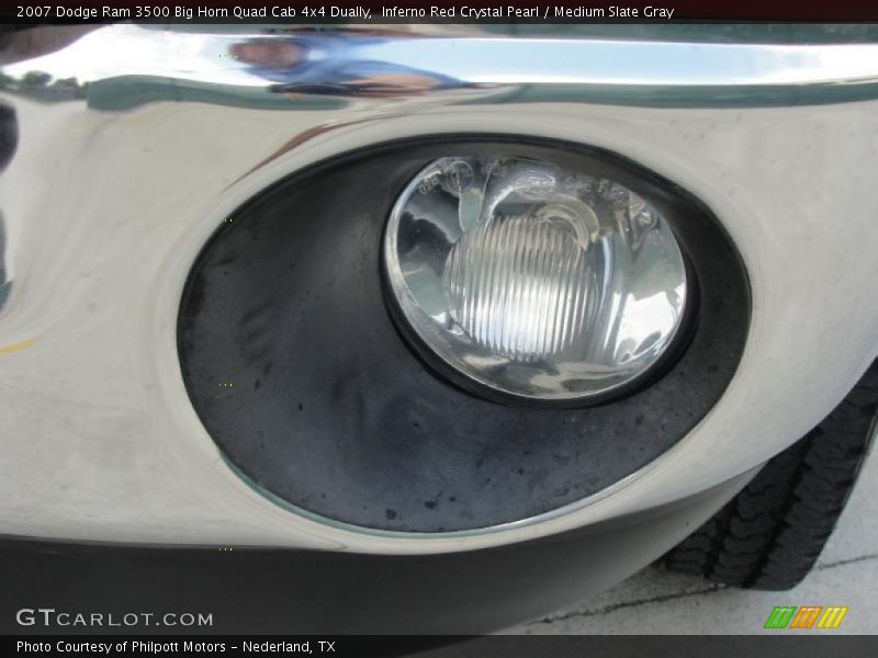 Inferno Red Crystal Pearl / Medium Slate Gray 2007 Dodge Ram 3500 Big Horn Quad Cab 4x4 Dually
