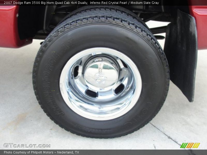 Inferno Red Crystal Pearl / Medium Slate Gray 2007 Dodge Ram 3500 Big Horn Quad Cab 4x4 Dually