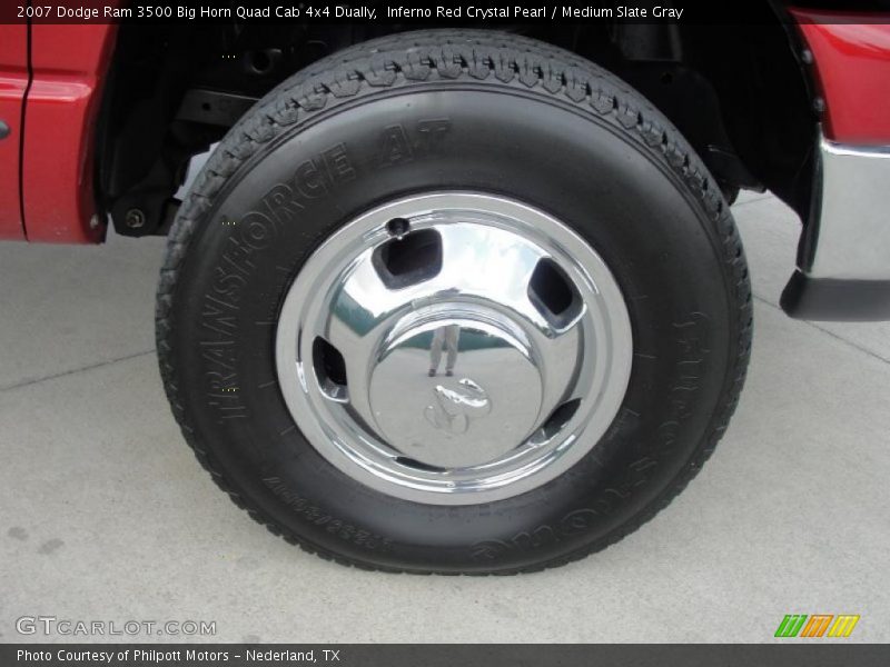 Inferno Red Crystal Pearl / Medium Slate Gray 2007 Dodge Ram 3500 Big Horn Quad Cab 4x4 Dually