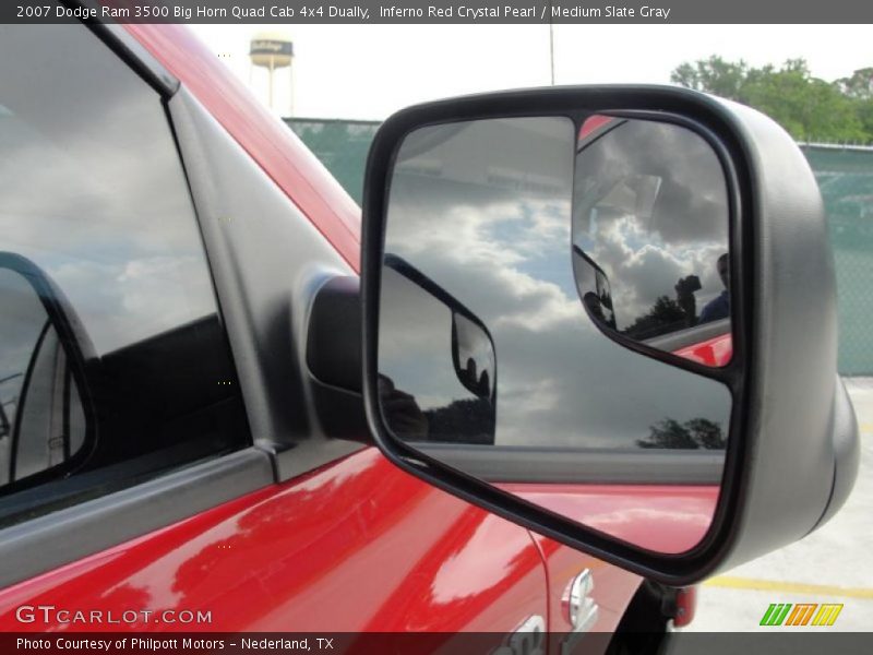 Inferno Red Crystal Pearl / Medium Slate Gray 2007 Dodge Ram 3500 Big Horn Quad Cab 4x4 Dually