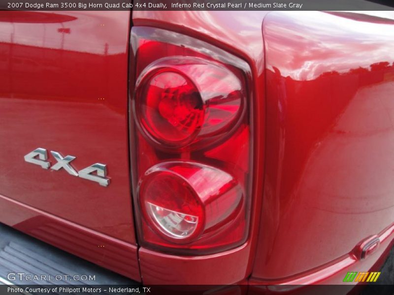 Inferno Red Crystal Pearl / Medium Slate Gray 2007 Dodge Ram 3500 Big Horn Quad Cab 4x4 Dually