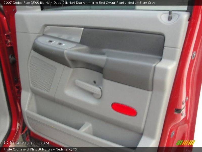 Inferno Red Crystal Pearl / Medium Slate Gray 2007 Dodge Ram 3500 Big Horn Quad Cab 4x4 Dually