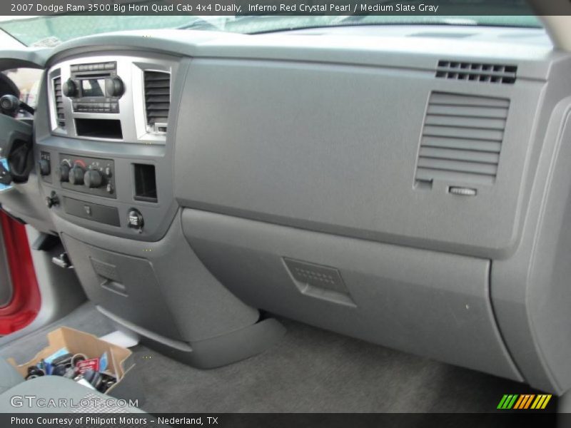 Inferno Red Crystal Pearl / Medium Slate Gray 2007 Dodge Ram 3500 Big Horn Quad Cab 4x4 Dually