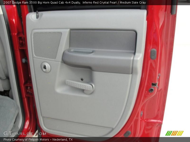 Inferno Red Crystal Pearl / Medium Slate Gray 2007 Dodge Ram 3500 Big Horn Quad Cab 4x4 Dually