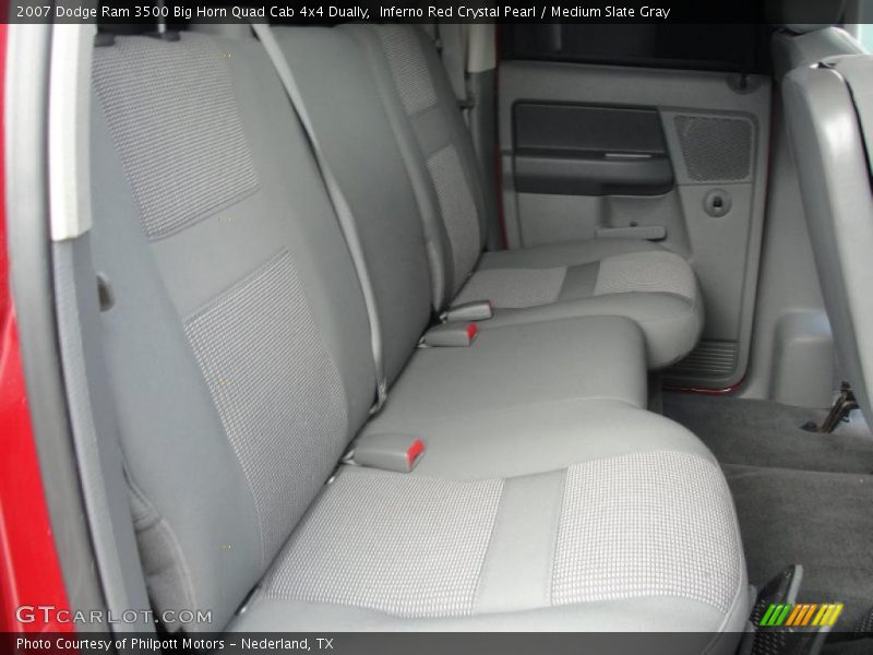 Inferno Red Crystal Pearl / Medium Slate Gray 2007 Dodge Ram 3500 Big Horn Quad Cab 4x4 Dually