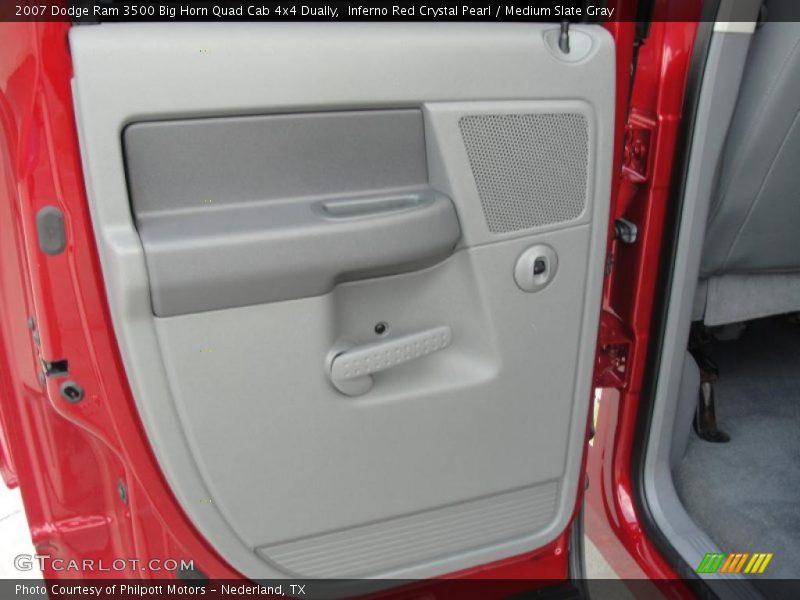 Inferno Red Crystal Pearl / Medium Slate Gray 2007 Dodge Ram 3500 Big Horn Quad Cab 4x4 Dually