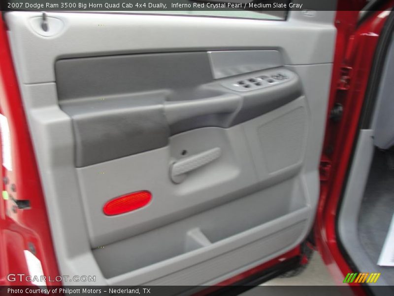 Inferno Red Crystal Pearl / Medium Slate Gray 2007 Dodge Ram 3500 Big Horn Quad Cab 4x4 Dually
