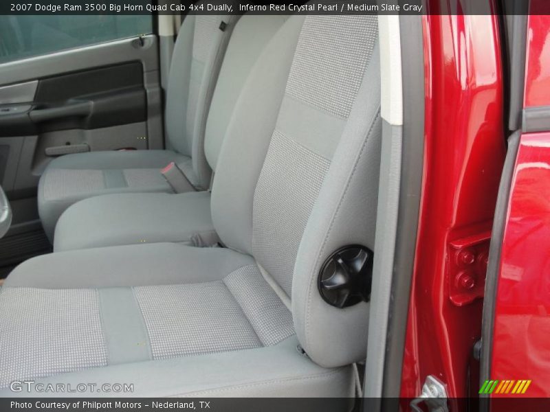 Inferno Red Crystal Pearl / Medium Slate Gray 2007 Dodge Ram 3500 Big Horn Quad Cab 4x4 Dually