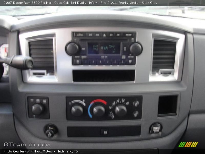 Inferno Red Crystal Pearl / Medium Slate Gray 2007 Dodge Ram 3500 Big Horn Quad Cab 4x4 Dually