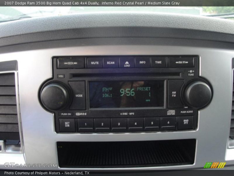 Inferno Red Crystal Pearl / Medium Slate Gray 2007 Dodge Ram 3500 Big Horn Quad Cab 4x4 Dually