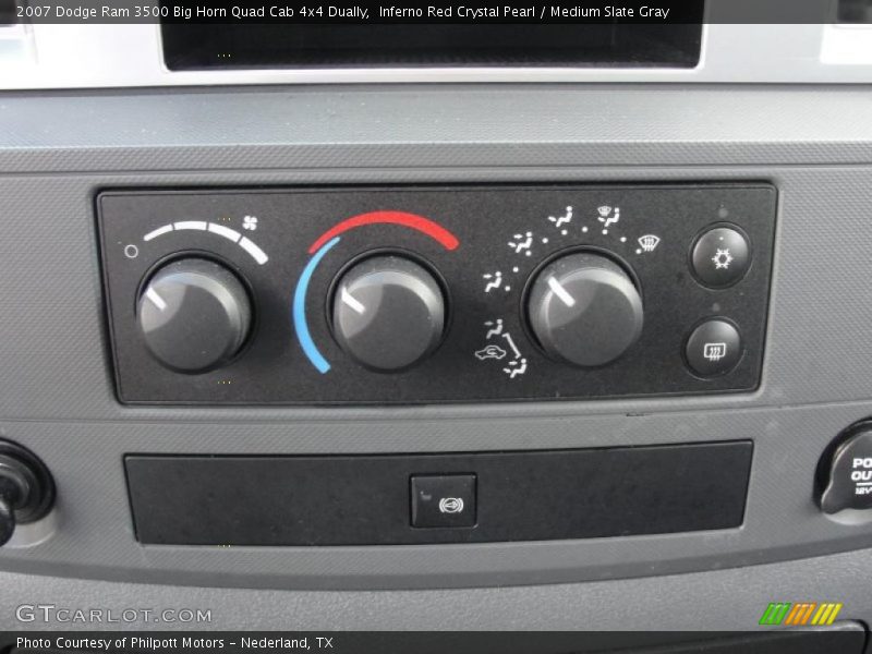 Inferno Red Crystal Pearl / Medium Slate Gray 2007 Dodge Ram 3500 Big Horn Quad Cab 4x4 Dually