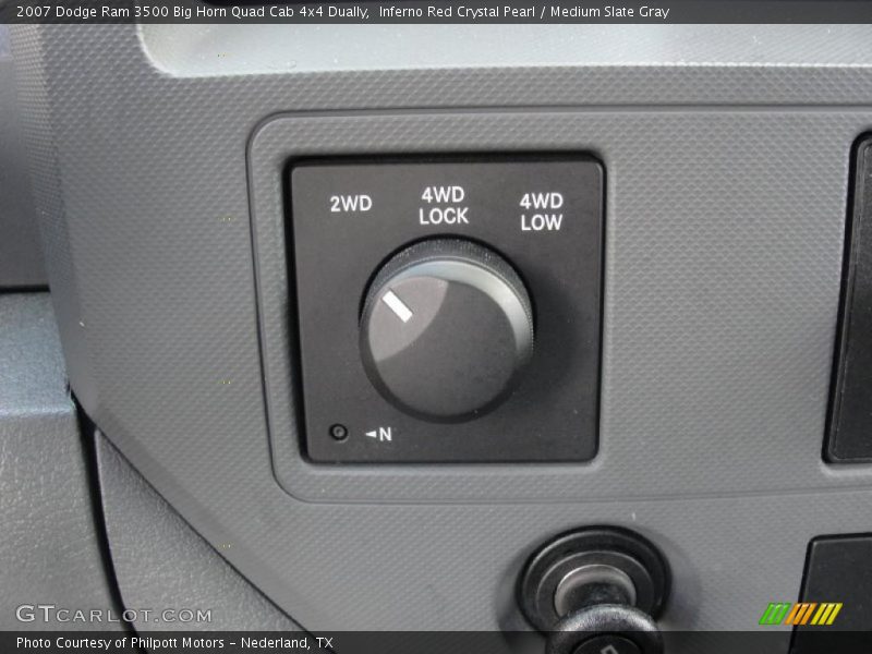 Inferno Red Crystal Pearl / Medium Slate Gray 2007 Dodge Ram 3500 Big Horn Quad Cab 4x4 Dually