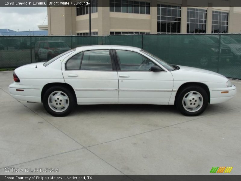 Bright White / Burgundy 1998 Chevrolet Lumina