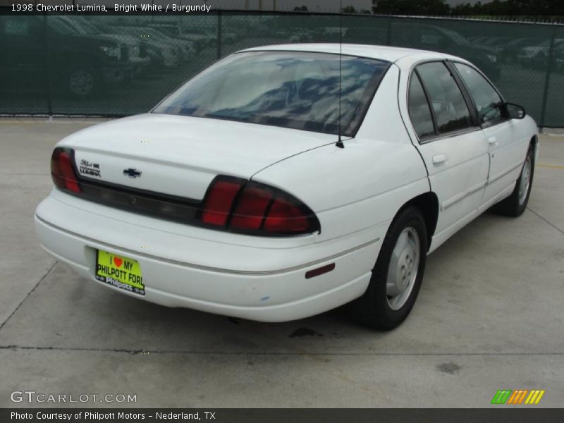 Bright White / Burgundy 1998 Chevrolet Lumina