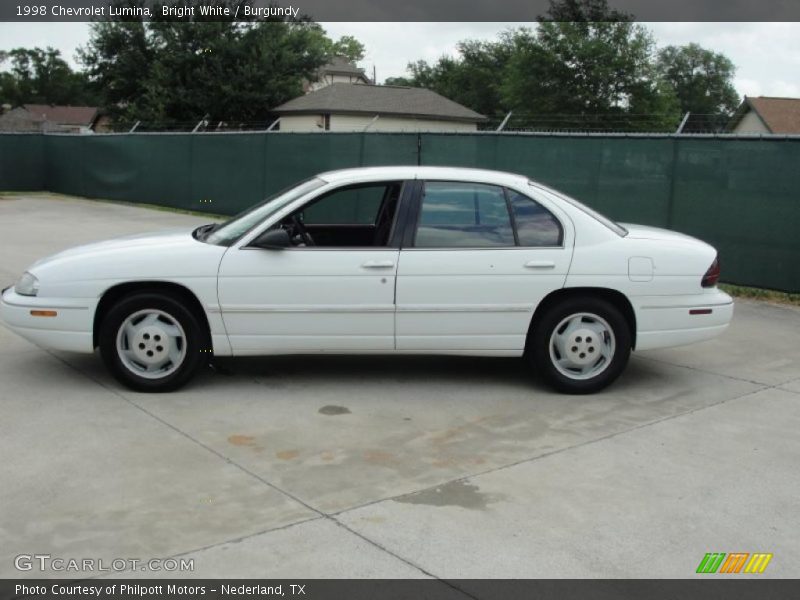 Bright White / Burgundy 1998 Chevrolet Lumina