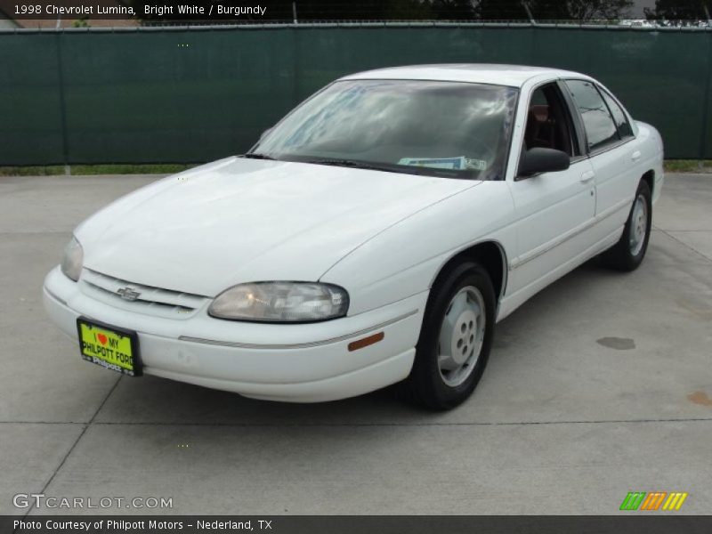 Bright White / Burgundy 1998 Chevrolet Lumina