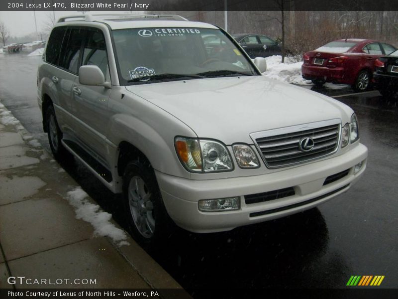 Blizzard White Pearl / Ivory 2004 Lexus LX 470