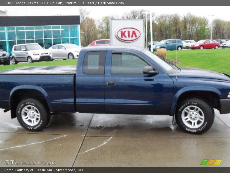 Patriot Blue Pearl / Dark Slate Gray 2003 Dodge Dakota SXT Club Cab
