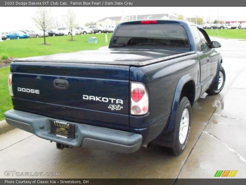 Patriot Blue Pearl / Dark Slate Gray 2003 Dodge Dakota SXT Club Cab
