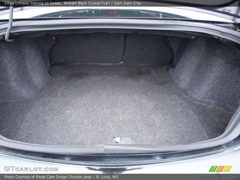 Brilliant Black Crystal Pearl / Dark Slate Gray 2009 Chrysler Sebring LX Sedan