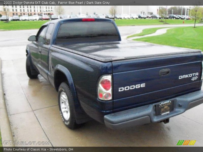 Patriot Blue Pearl / Dark Slate Gray 2003 Dodge Dakota SXT Club Cab