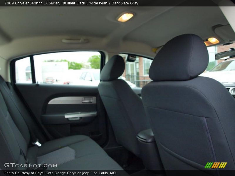 Brilliant Black Crystal Pearl / Dark Slate Gray 2009 Chrysler Sebring LX Sedan