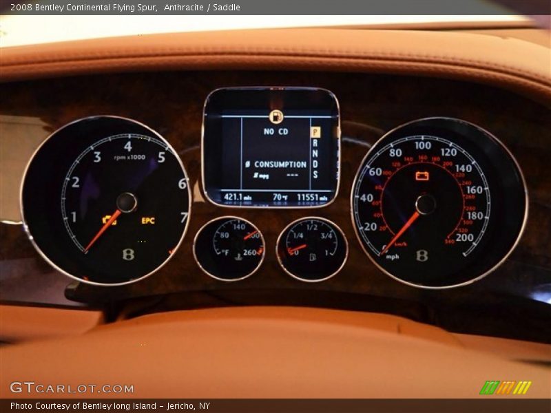 Controls of 2008 Continental Flying Spur 