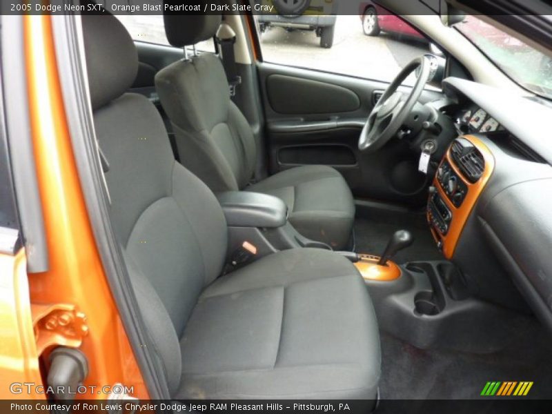 Orange Blast Pearlcoat / Dark Slate Gray 2005 Dodge Neon SXT
