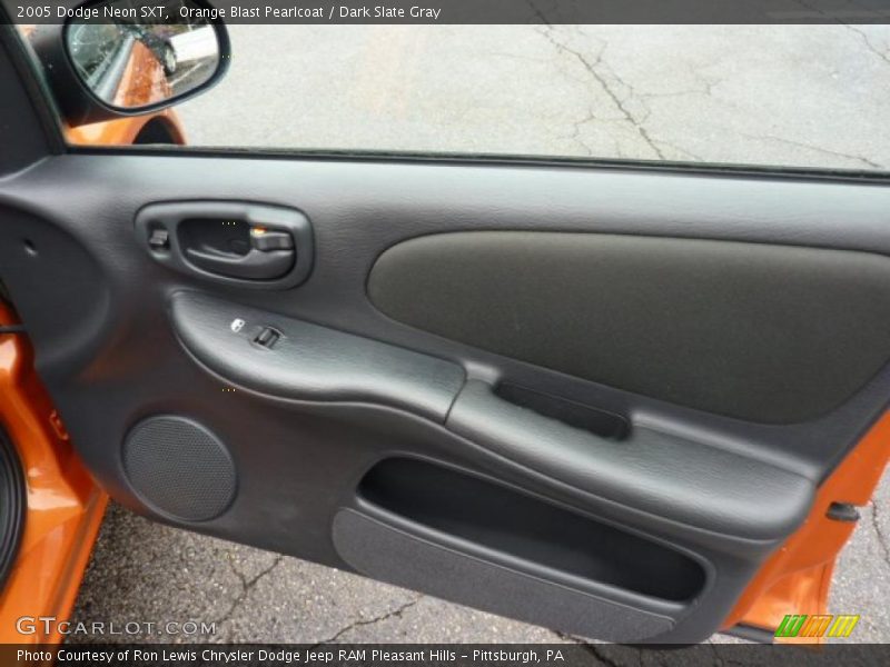 Orange Blast Pearlcoat / Dark Slate Gray 2005 Dodge Neon SXT