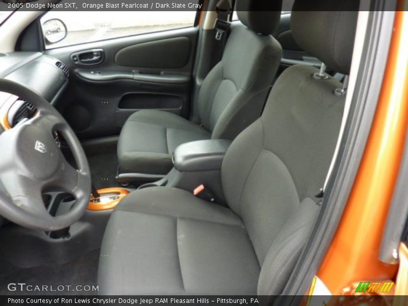 Orange Blast Pearlcoat / Dark Slate Gray 2005 Dodge Neon SXT