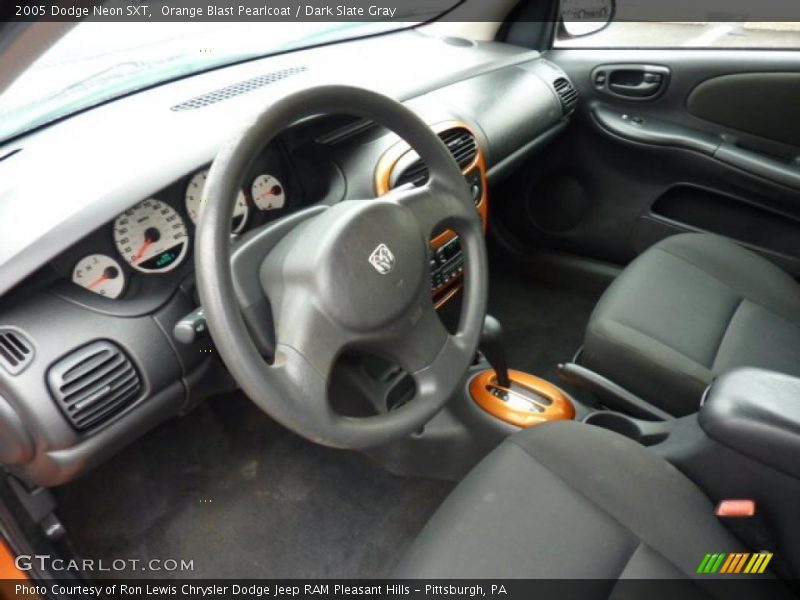 Orange Blast Pearlcoat / Dark Slate Gray 2005 Dodge Neon SXT