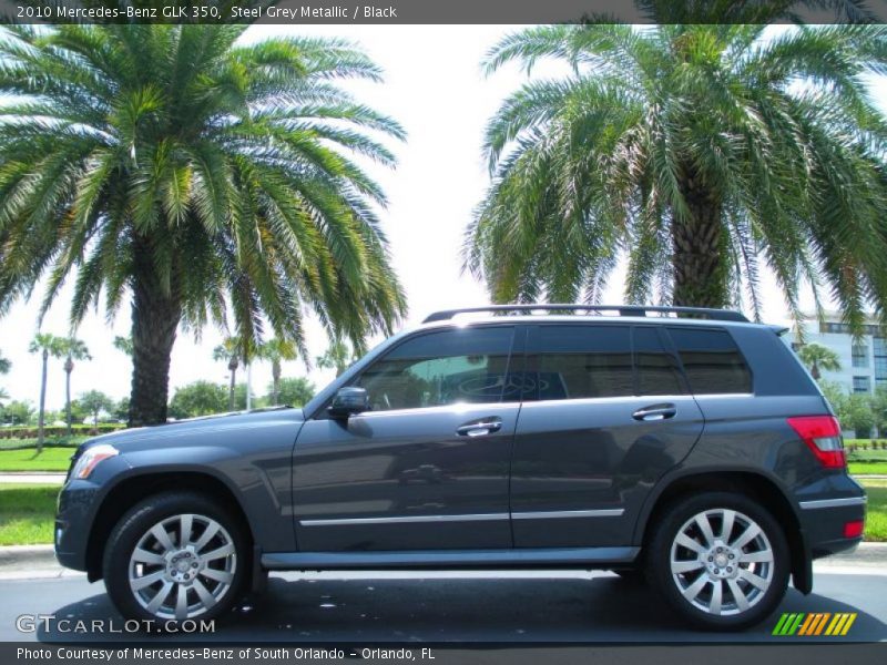 Steel Grey Metallic / Black 2010 Mercedes-Benz GLK 350