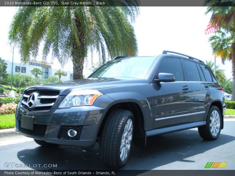 Steel Grey Metallic / Black 2010 Mercedes-Benz GLK 350
