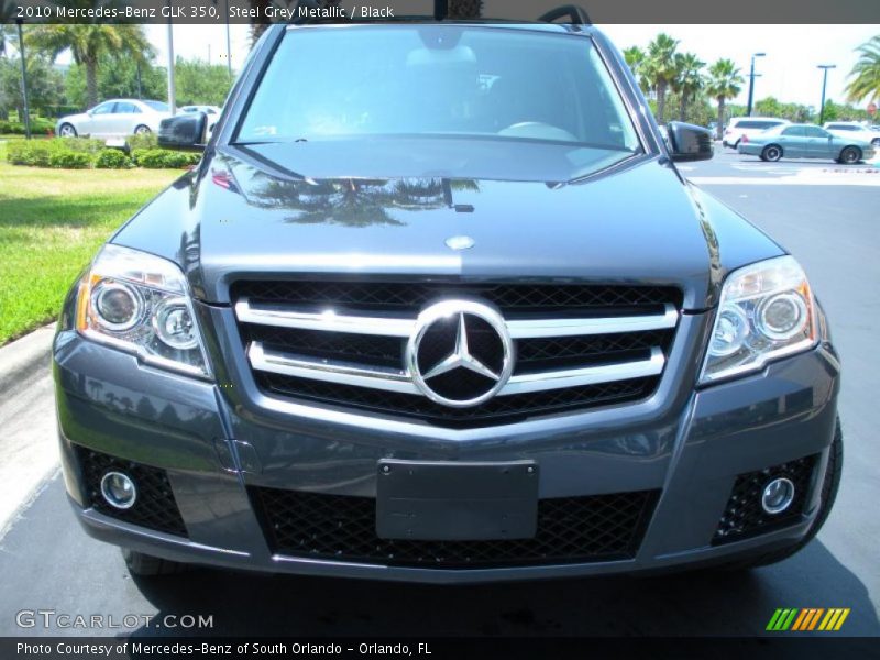 Steel Grey Metallic / Black 2010 Mercedes-Benz GLK 350