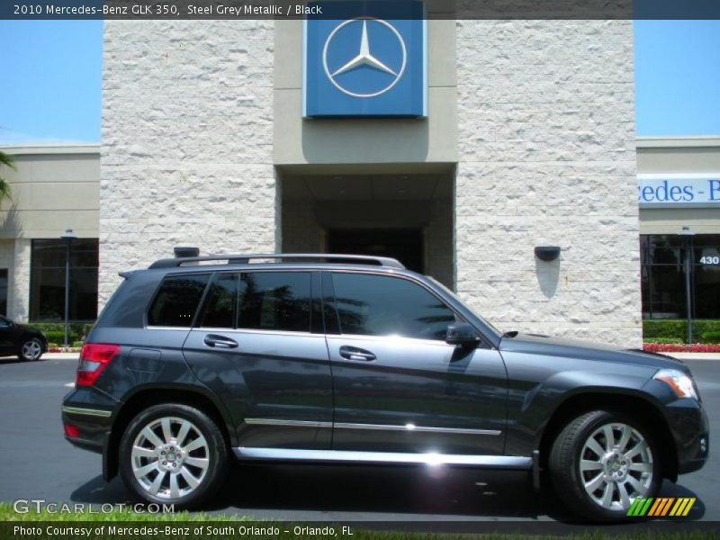 Steel Grey Metallic / Black 2010 Mercedes-Benz GLK 350
