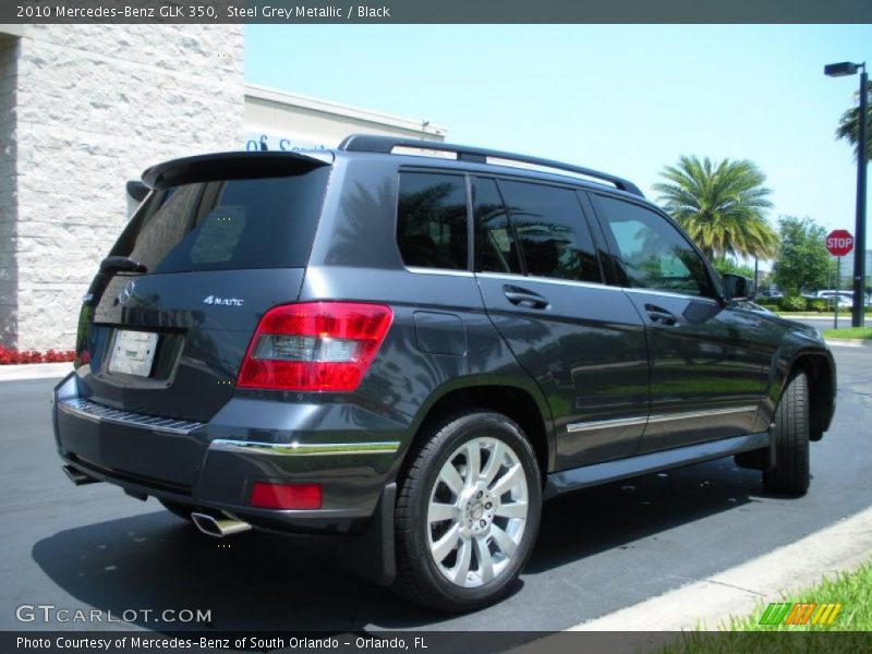 Steel Grey Metallic / Black 2010 Mercedes-Benz GLK 350