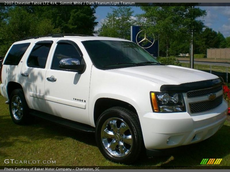 Summit White / Dark Titanium/Light Titanium 2007 Chevrolet Tahoe LTZ 4x4