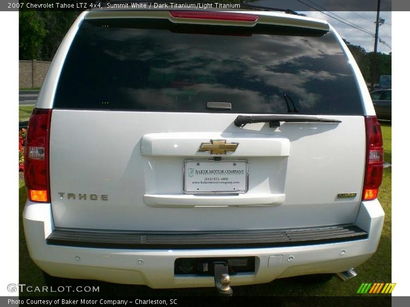 Summit White / Dark Titanium/Light Titanium 2007 Chevrolet Tahoe LTZ 4x4