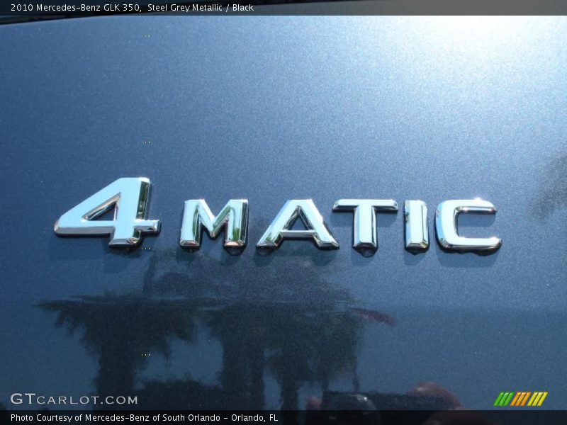 Steel Grey Metallic / Black 2010 Mercedes-Benz GLK 350