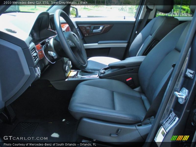 Steel Grey Metallic / Black 2010 Mercedes-Benz GLK 350