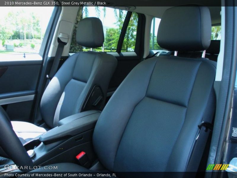 Steel Grey Metallic / Black 2010 Mercedes-Benz GLK 350