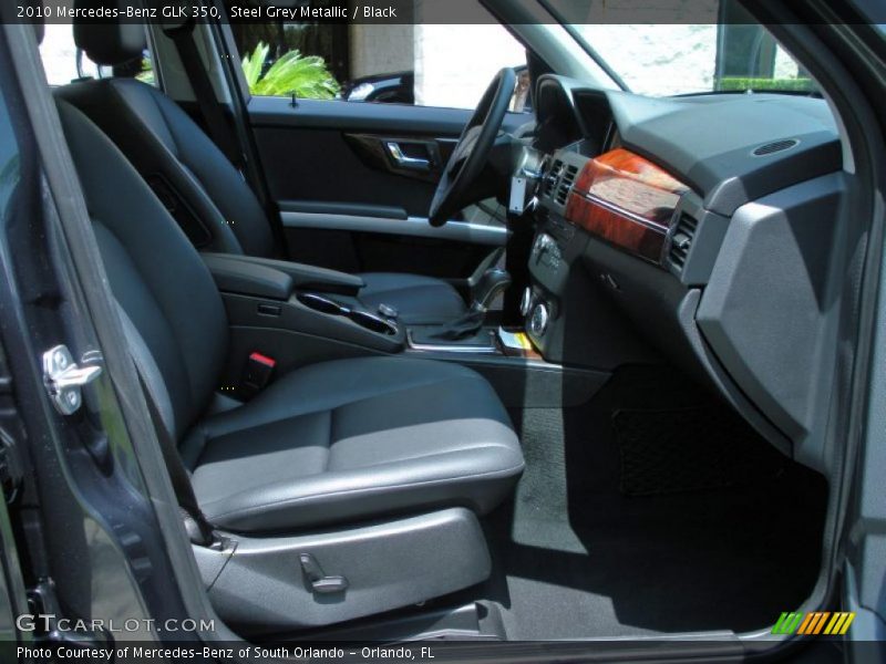 Steel Grey Metallic / Black 2010 Mercedes-Benz GLK 350